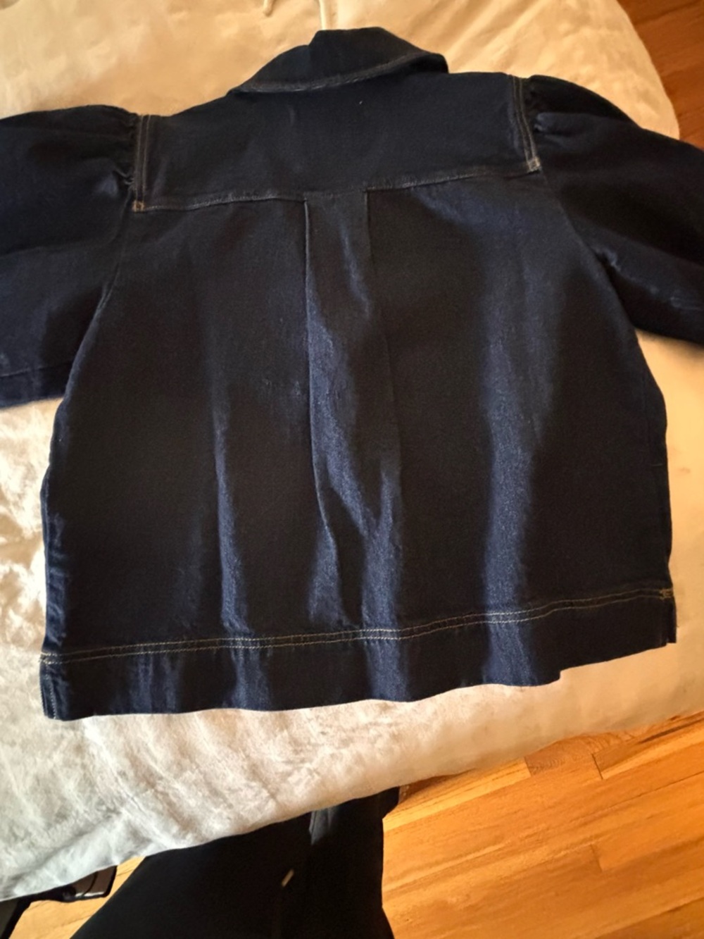 LOFT Dark Indigo Denim top. Never worn! - Picture 5 of 5